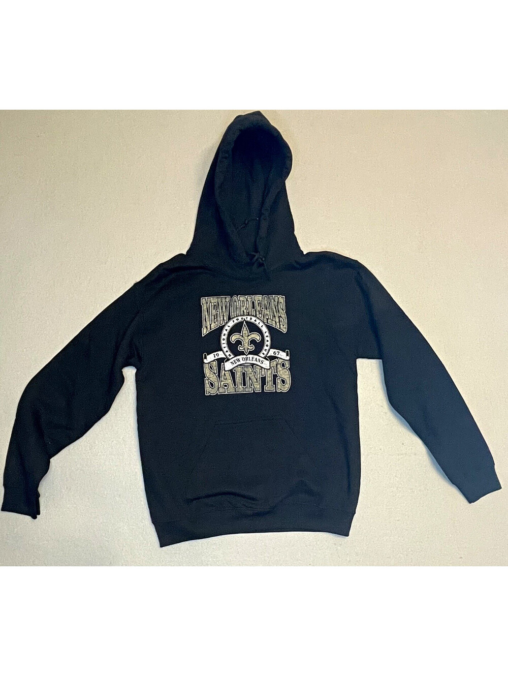New Orleans Saints NFL Mens Black Hoodie Sweatshirt - Small